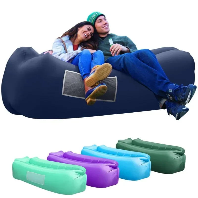 Pool Lounger Inflatable - キャンプやハイキング用のインフレータブルエアソファ,ビーチチェアに最適