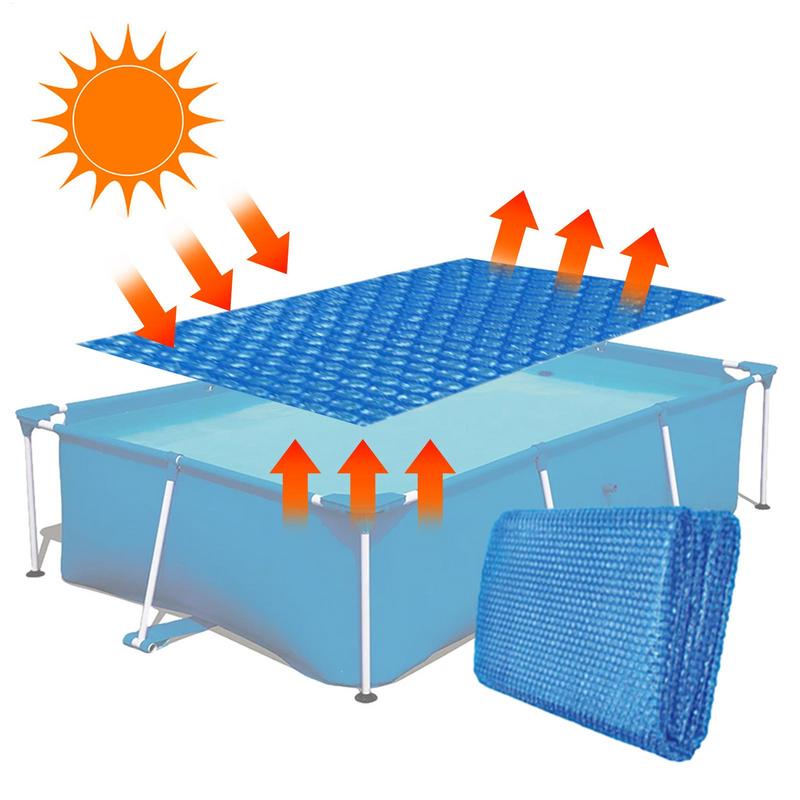 Pool Cover Waterproof - ソーラープールカバー 汚染防止バブルソーラーカバー スイミングプール保温ブランケット 耐摩耗性保護カバー