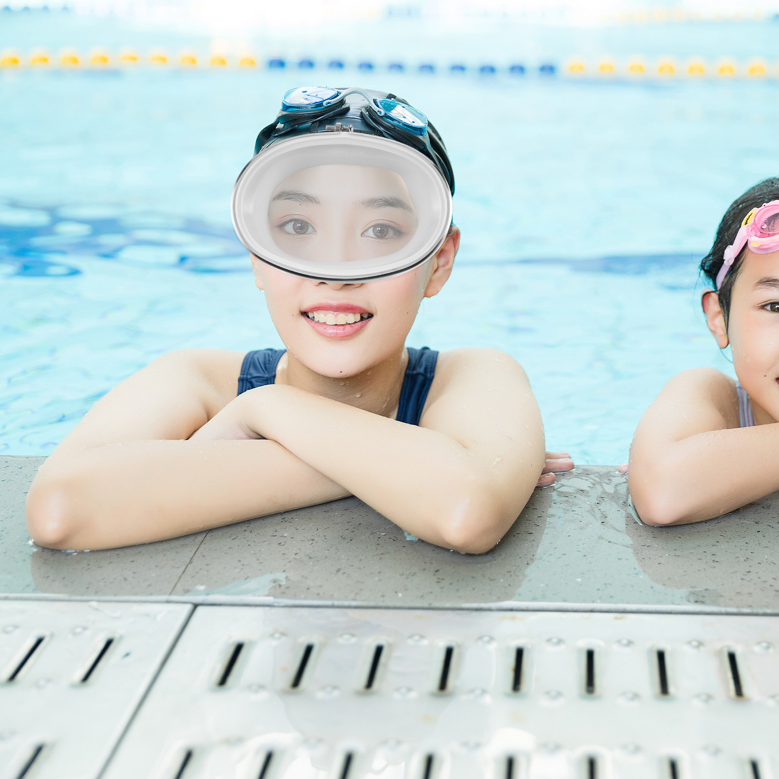 Snorkel Mask Full Face - オーバル型ダイビングマスク 大人用 防曇 スキューバダイバーマスク 防水シール フルフェイス