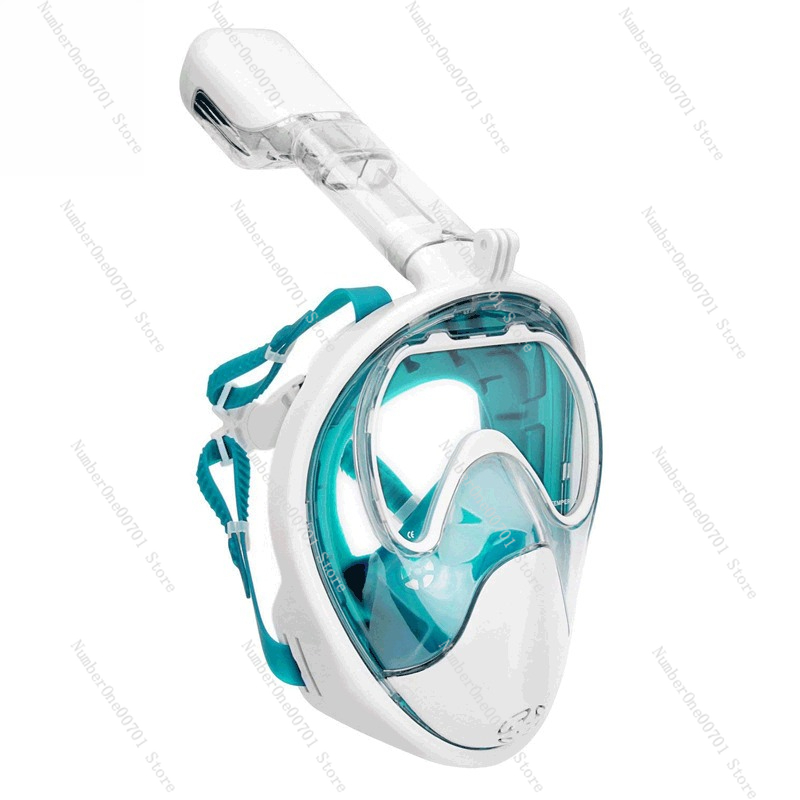 Snorkel Mask Full Face - フルフェイスシュノーケリングマスク - 強化ガラス製曇り止めダイビングマスク（呼吸用シュノーケルギア付き）