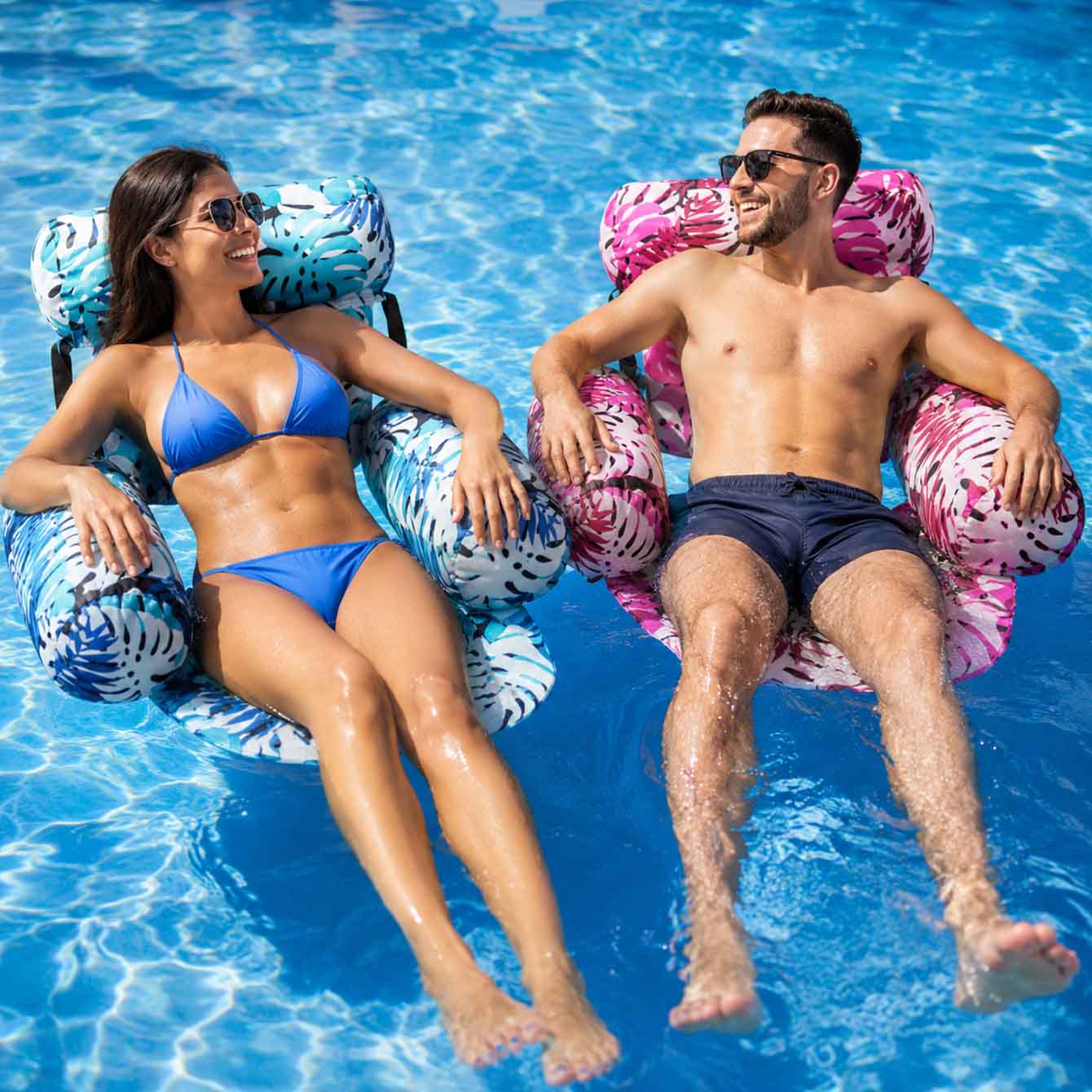 1PC プールフロート 大人用インフレータブルフローティング - Pool Lounger Inflatable のレビューと価格