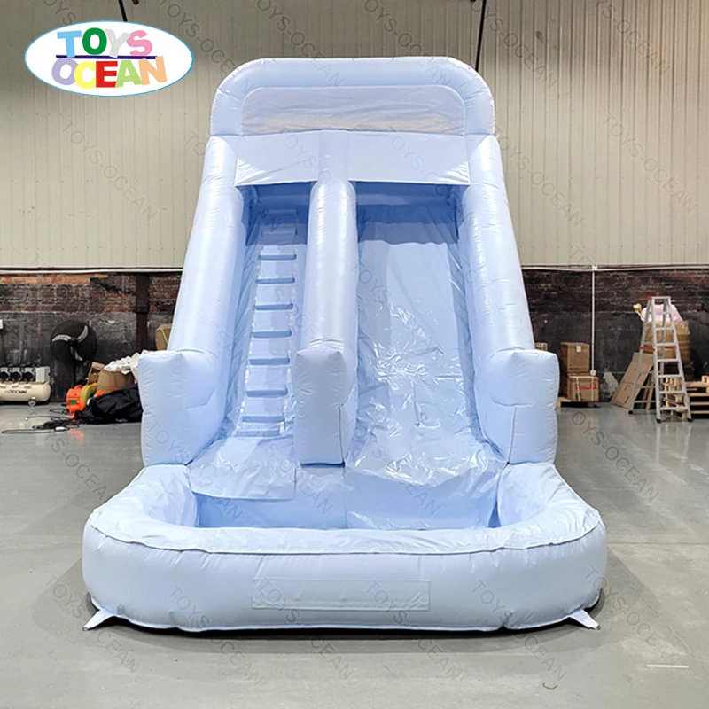 カスタマイズ可能な単色0.55mm厚PVC製インフレータブル - Water Slide Inflatable のレビューと価格