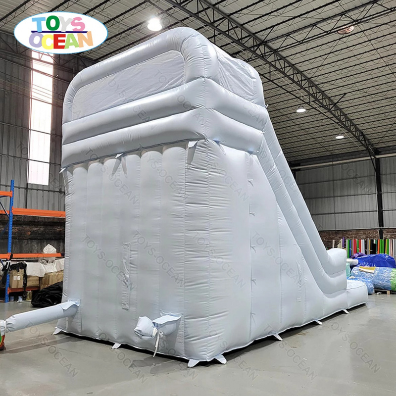 カスタマイズ可能な単色0.55mm厚PVC製インフレータブル - Water Slide Inflatable のレビューと価格