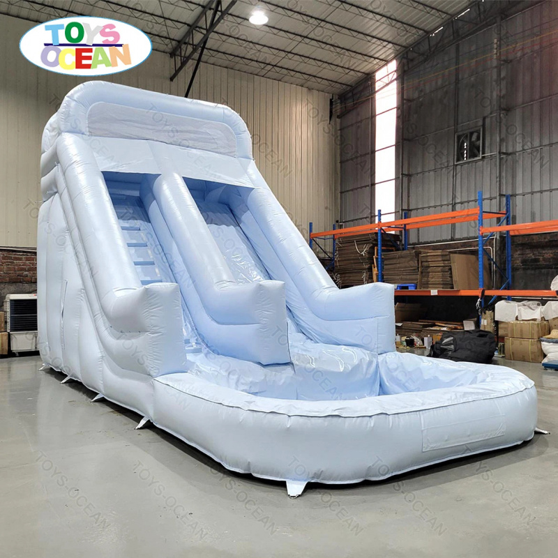 カスタマイズ可能な単色0.55mm厚PVC製インフレータブル - Water Slide Inflatable のレビューと価格