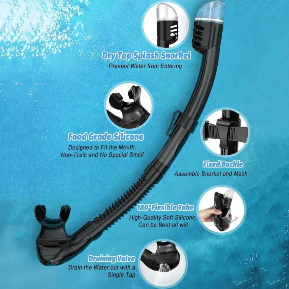 曇り止め加工のダイビングマスク、柔らかいシリコン素材、水漏れ - Snorkel Mask Full Face のレビューと価格