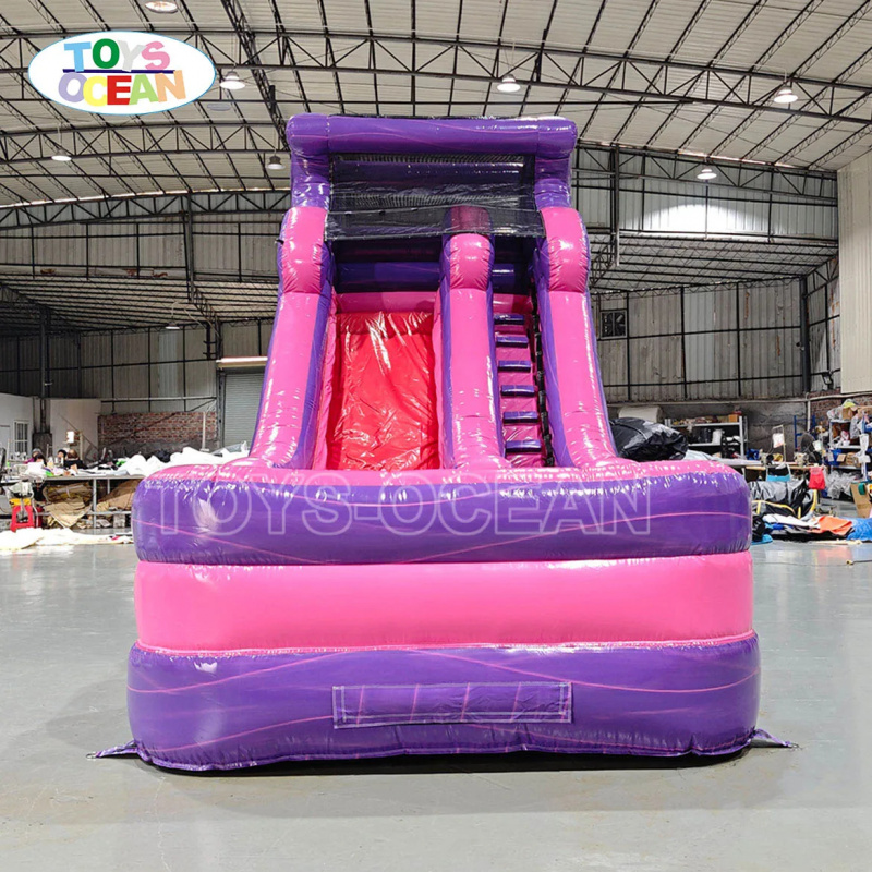 大人気の紫とピンクのインフレータブルウォータースライド（プー - Water Slide Inflatable のレビューと価格