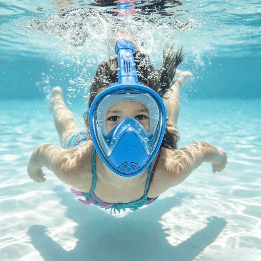 プロ仕様折りたたみ式シュノーケリングマスク、漏れ防止、曇り止 - Snorkel Mask Full Face のレビューと価格