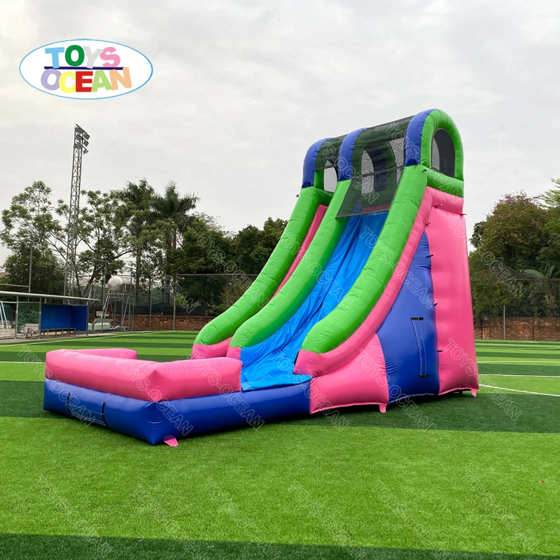 新しい屋外用子供用滑り台、プール付きインフレータブルウォータ - Water Slide Inflatable のレビューと価格