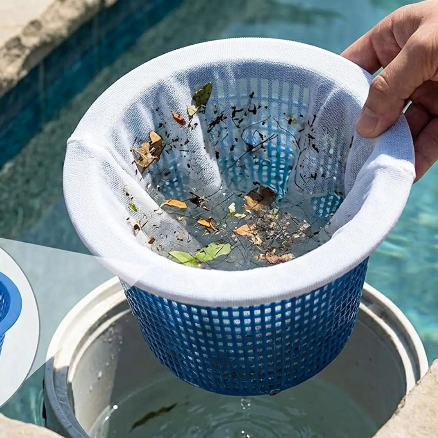スイミングプールスキマーソックスフィルターネット再利用可能な - Pool Skimmer Net のレビューと価格