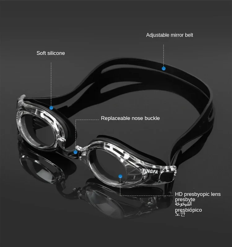 大人用老眼スイミングゴーグル – 遠視老眼鏡 +2.0 ～  - Swim Goggles Anti Fog Uv のレビューと価格