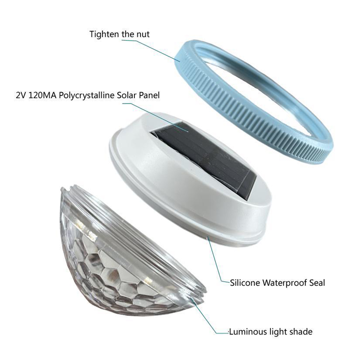 太陽浮動プールライトパネル屋外ランプガーデン装飾的な供給され - Pool Light Solar Rechargeable のレビューと価格