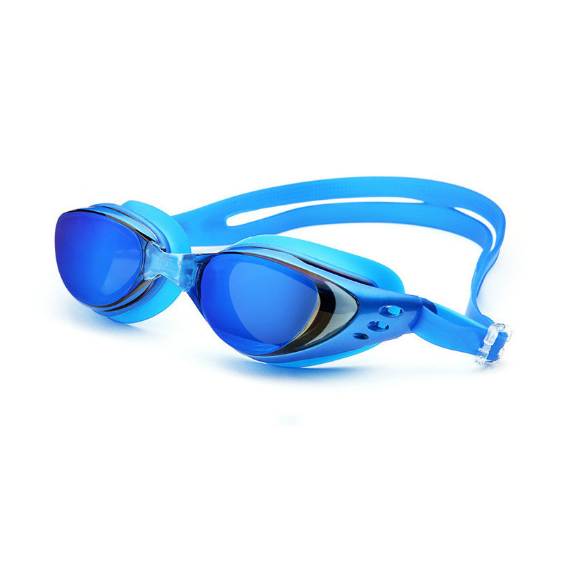 電気メッキ近視-1〜10歳の男性と女性のための防水フラットダ - Swim Goggles Anti Fog Uv のレビューと価格