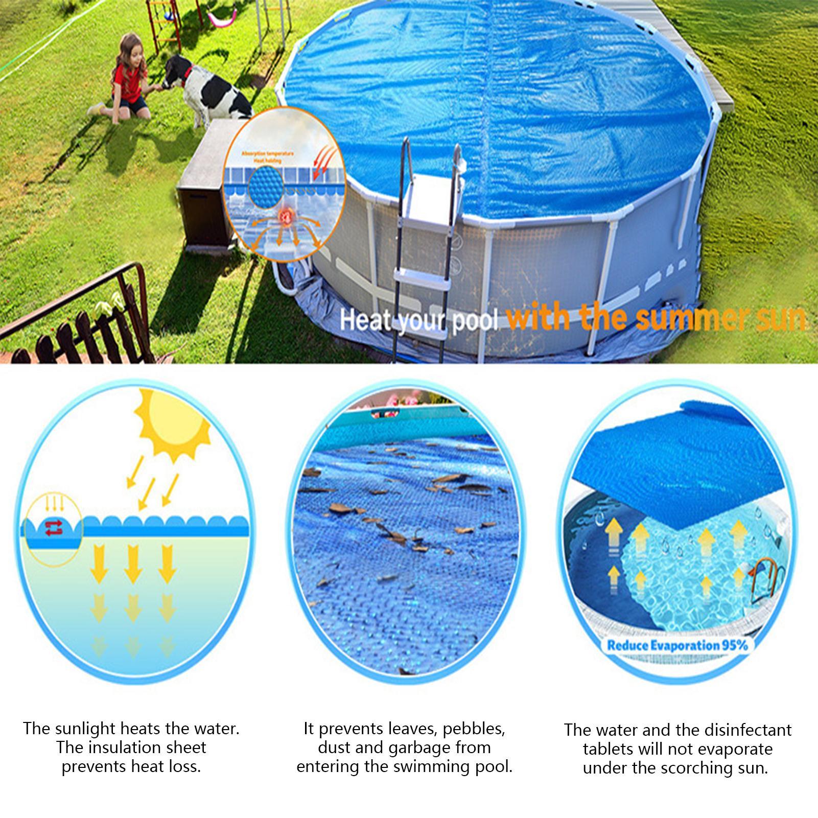 PE ラウンドプールカバー防水折りたたみ断熱ブランケットプー - Pool Cover Waterproof のレビューと価格