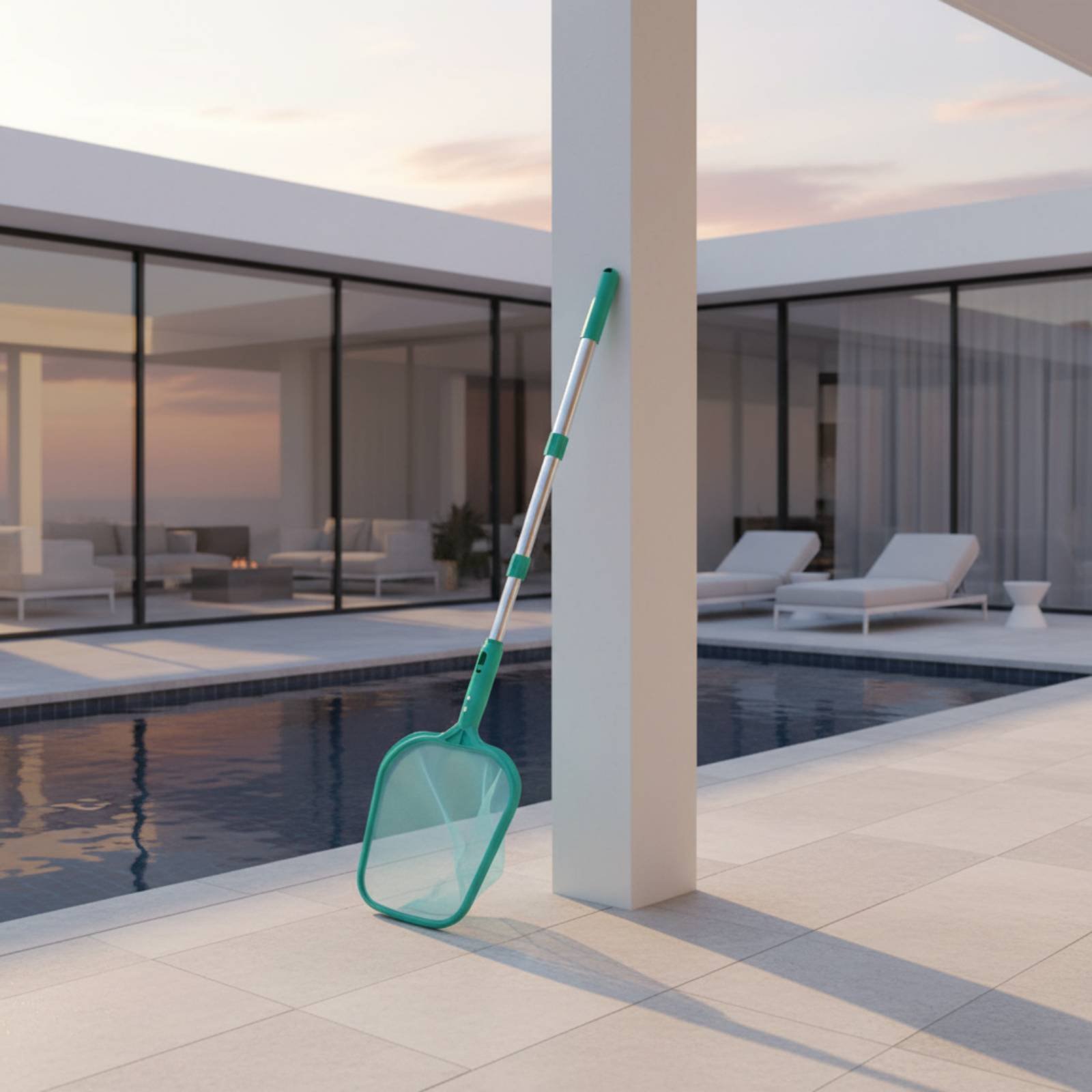 プール葉っぱ取りネット ポール付き 長さ調節可能 伸縮式プー - Pool Skimmer Net のレビューと価格